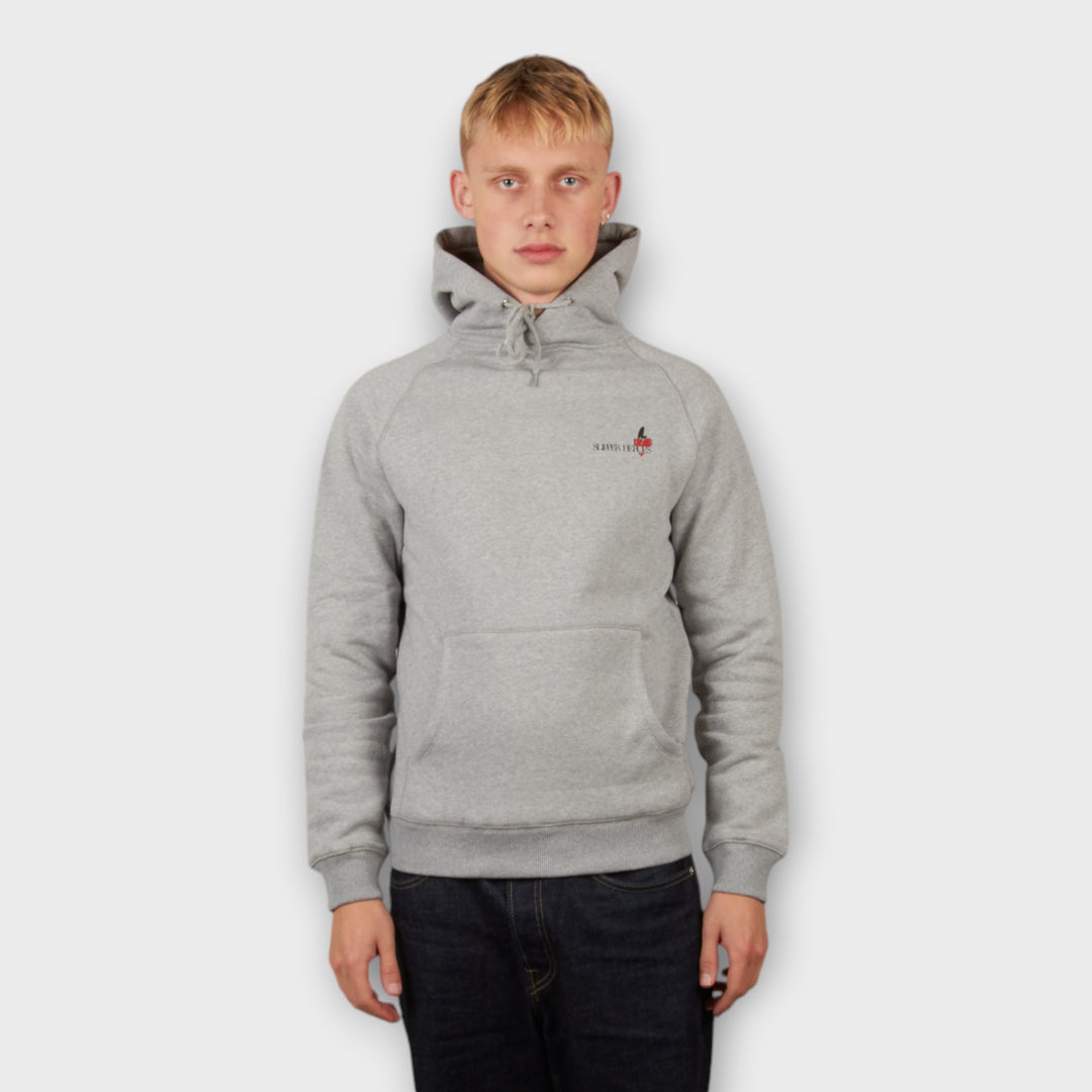 Le Fix Kaj Heart Hoodie I Grå