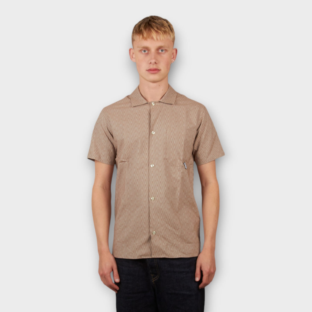 Le Fix Ziczac Pattern Short Sleeve Shirt