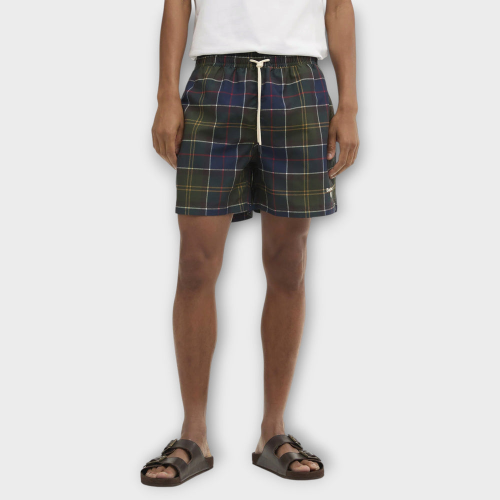 Barbour badebukser med klassisk tartan tern