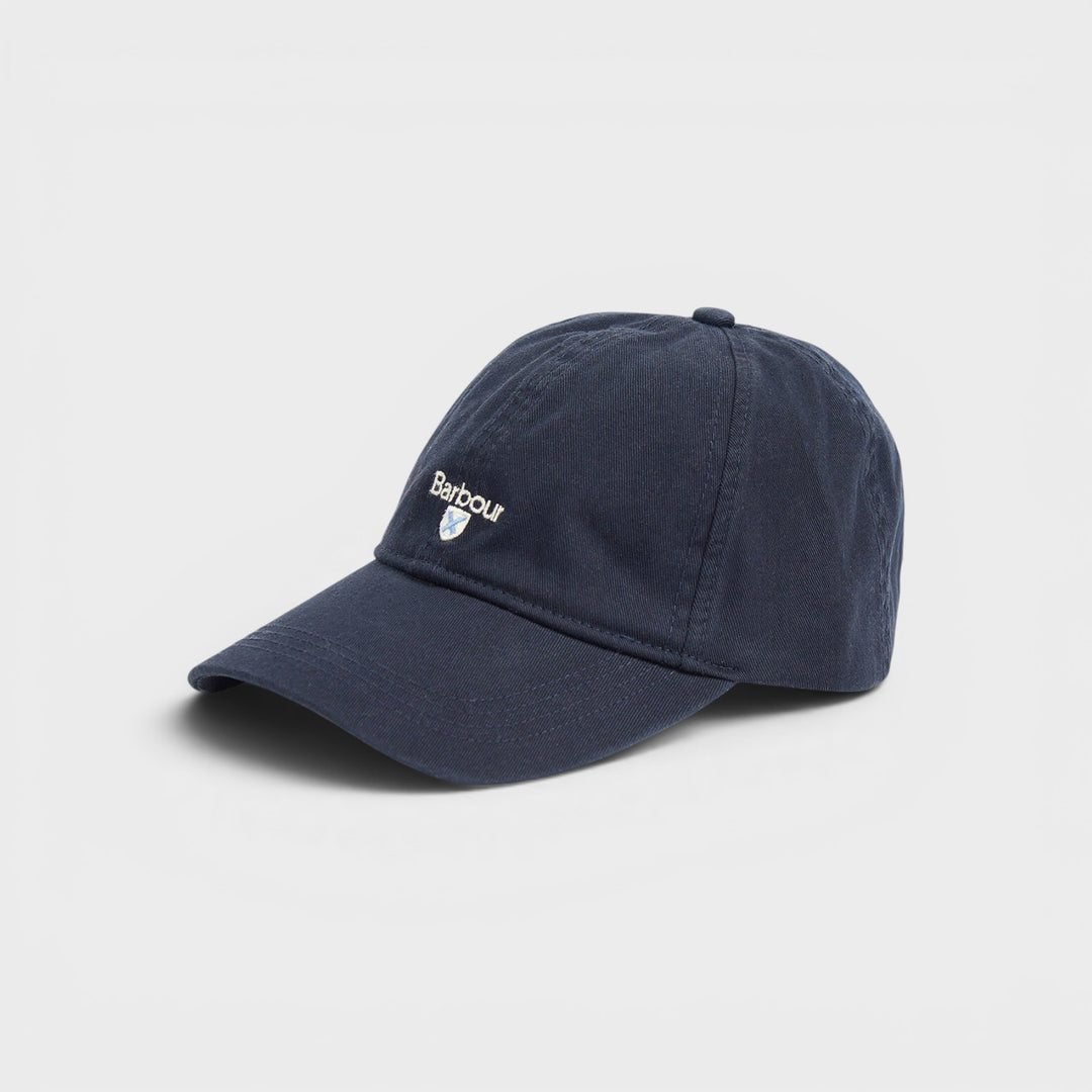 Barbour Cascade Sports Kasket i Navy vist forfra 