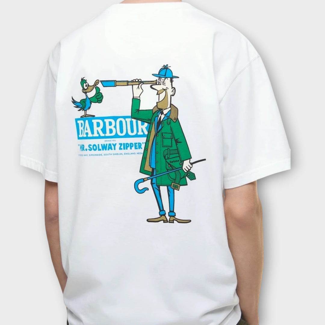 Barbour Mr Solway bomulds t-shirt i klassisk pasform
