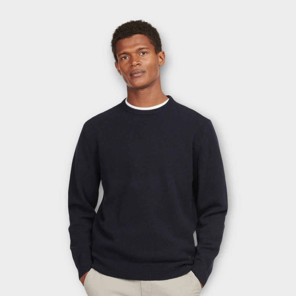 Barbour Patch Crew Strik i Navy set bagfra