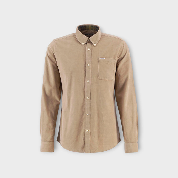 Barbour Ramsey Tailored herreskjorte i Washed Stone farve
