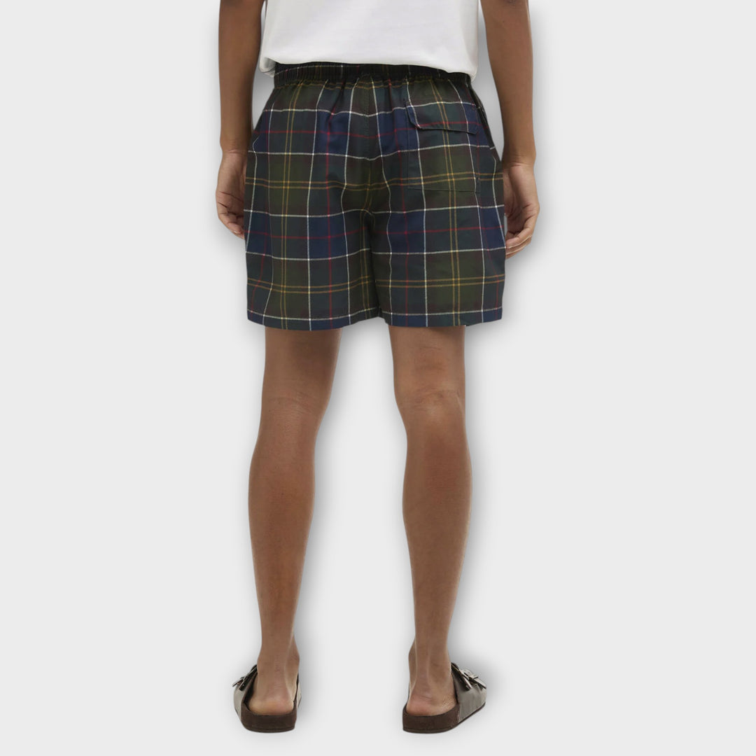 Ternede Barbour swim shorts i Classic Tartan design