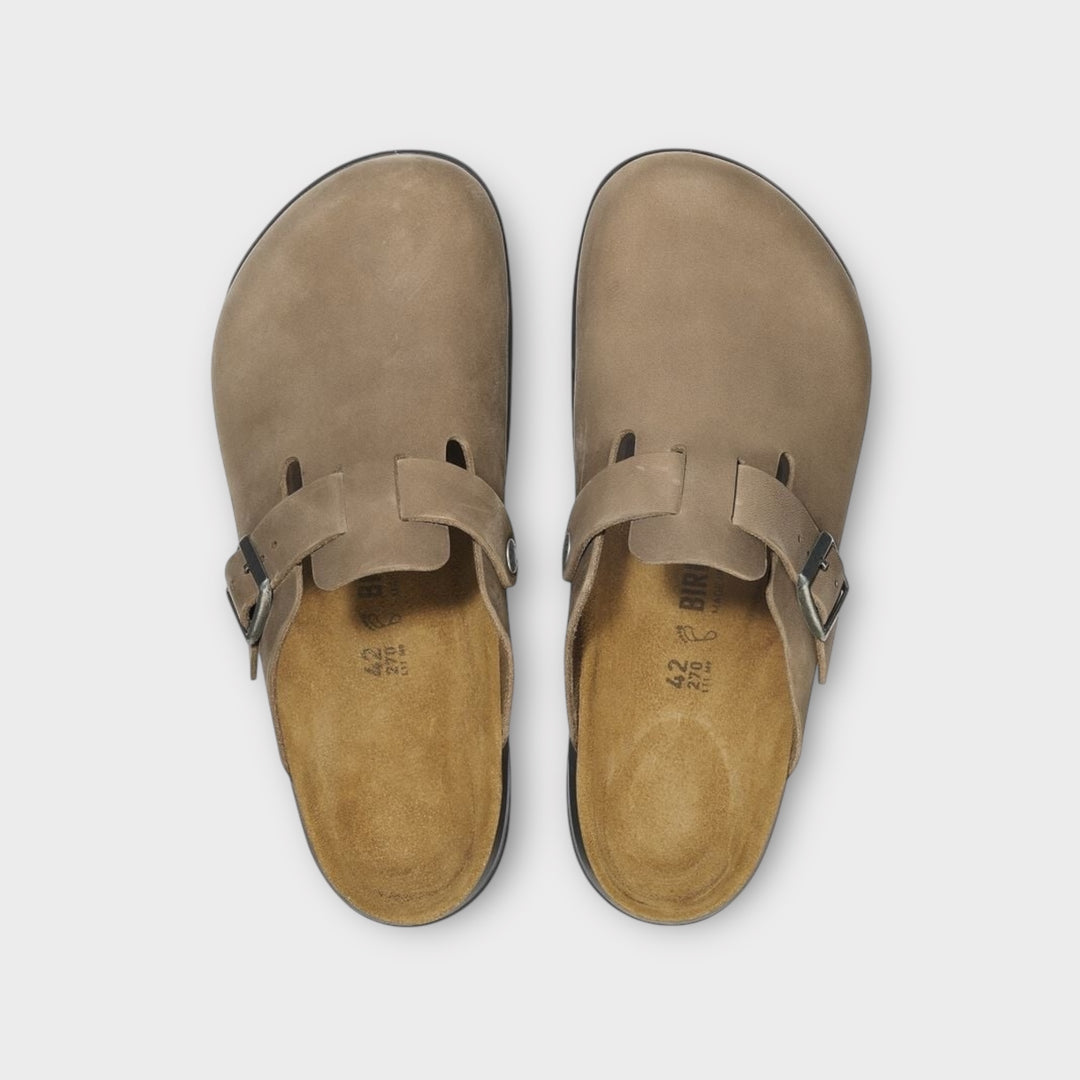 Birkenstock Boston Crosstown slip-on i Tabacco Brown til hverdag