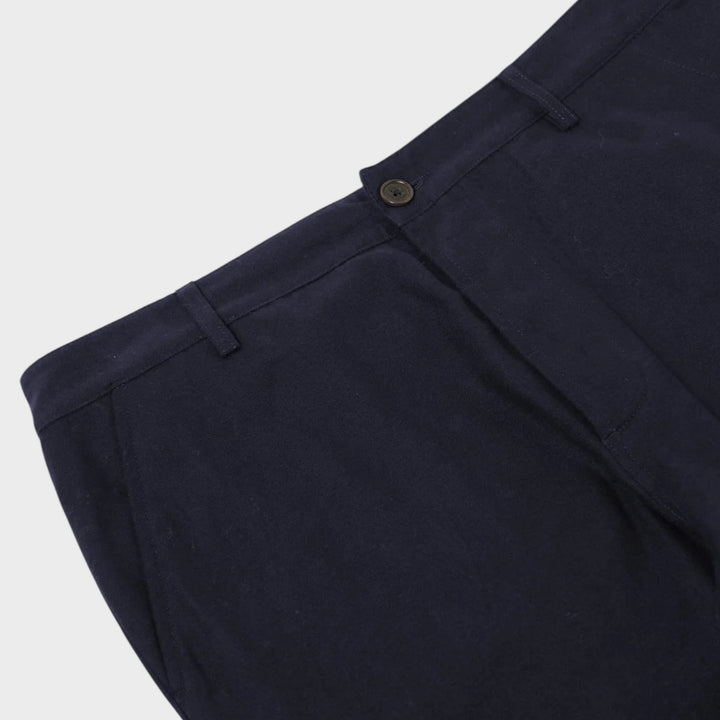 Universal Works Brushed Moleskin Military Bukser Navy