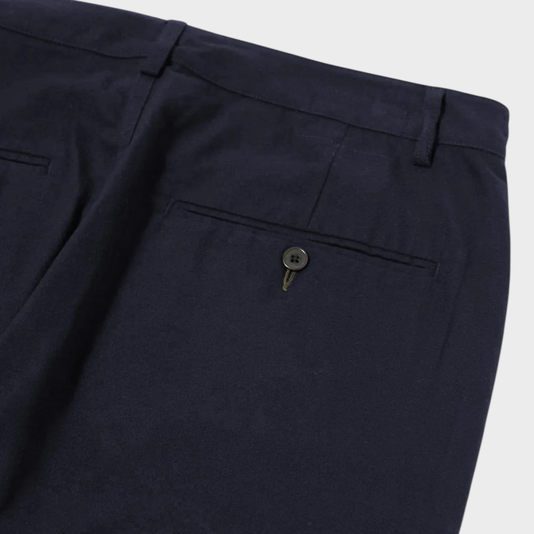 Universal Works Brushed Moleskin Military Bukser Navy business casual wear