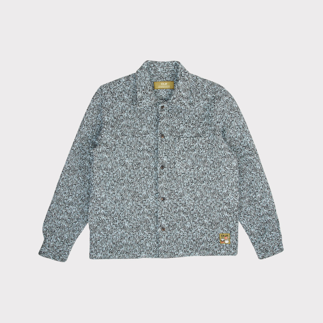 CEJF x Benny Brankovic overshirt in special Kvadrat fabric