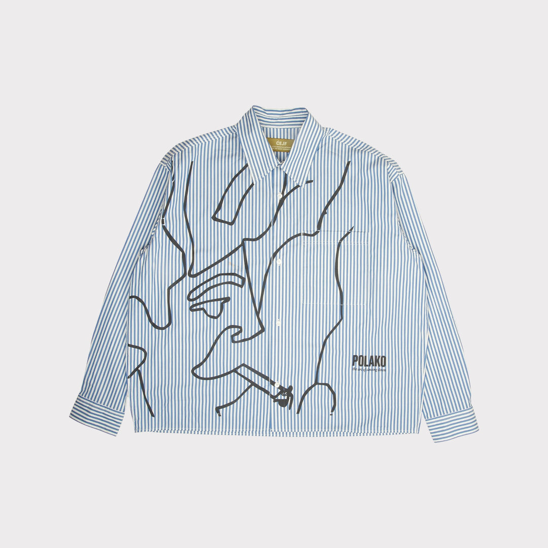 CEJF x Benny Brankovic Polako striped shirt