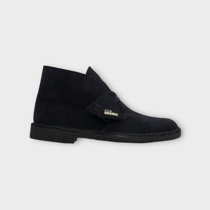 Clarks Desert Boot i sort ruskind herre streetwear