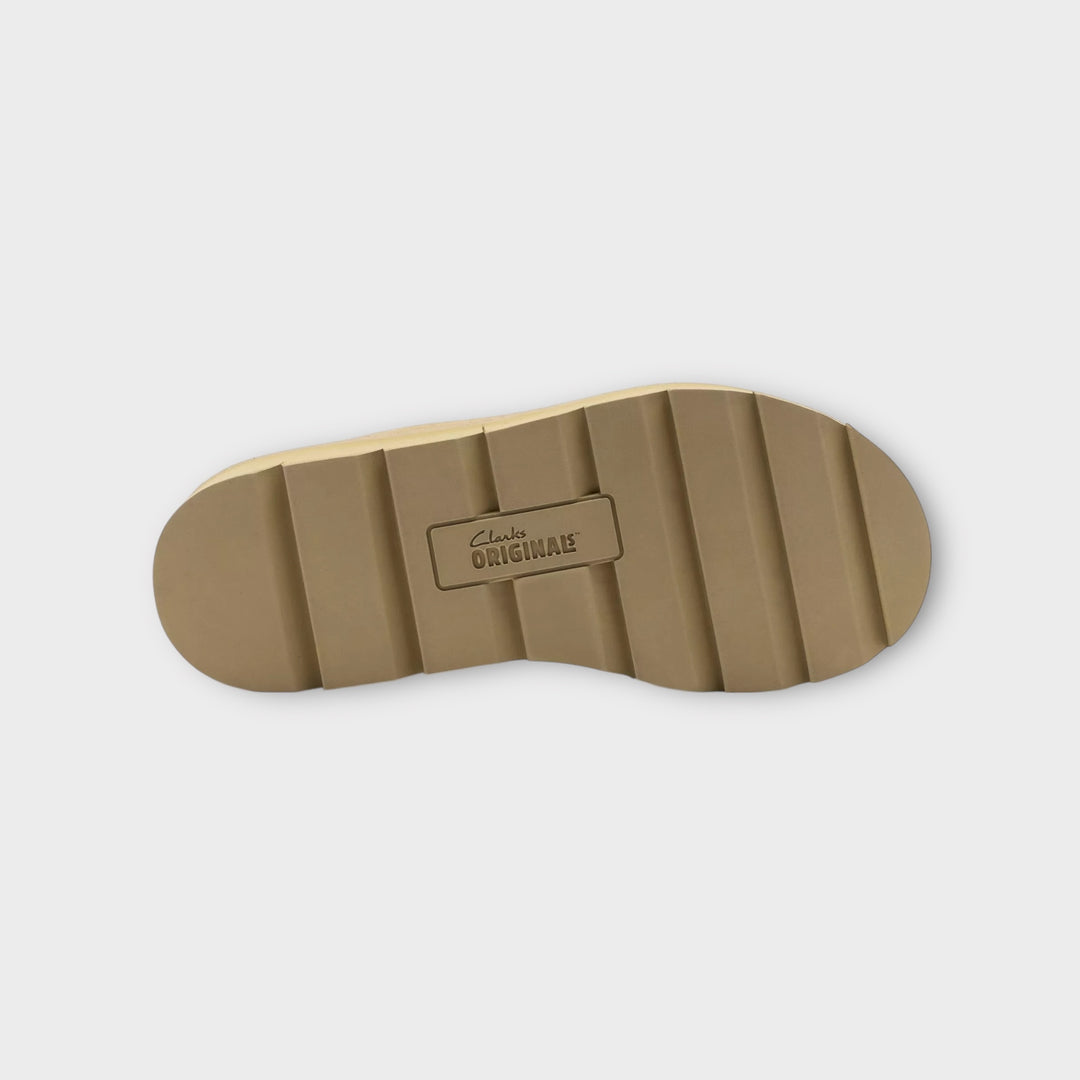 Clarks Originals Meare Rooey i Dark Sand Warmlined set forfra