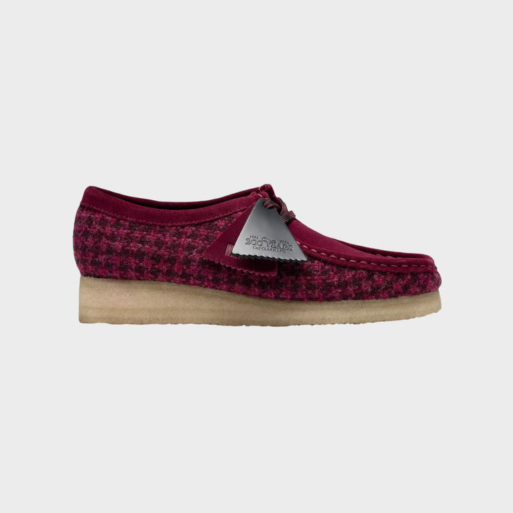 Clarks Wallabee Tweed Combination lilla sko med Harris Tweed