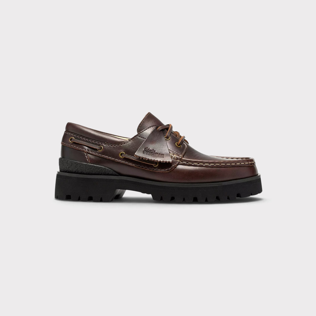 Clarks Yukoner Boat i Black/Brown Leather