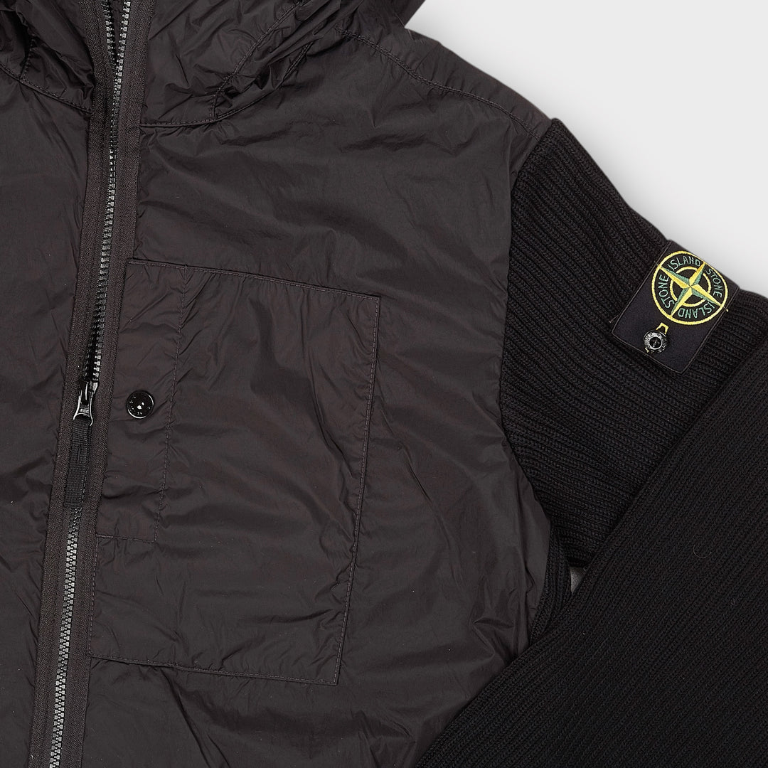 Stone Island Strik Mix Jakke I Sort