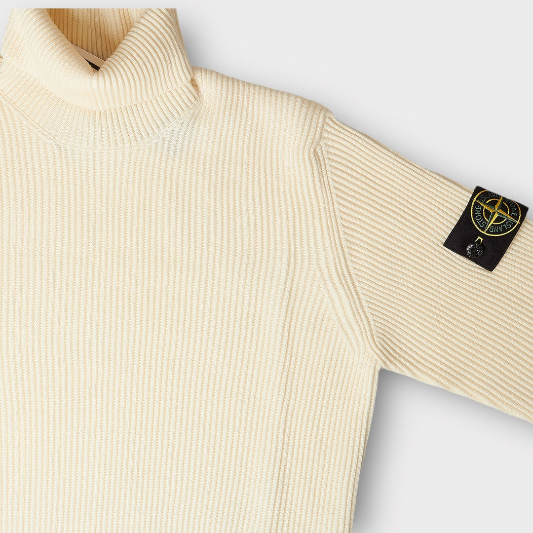 Stone Island 552C2 RWS Turtleneck Strik I Hvid