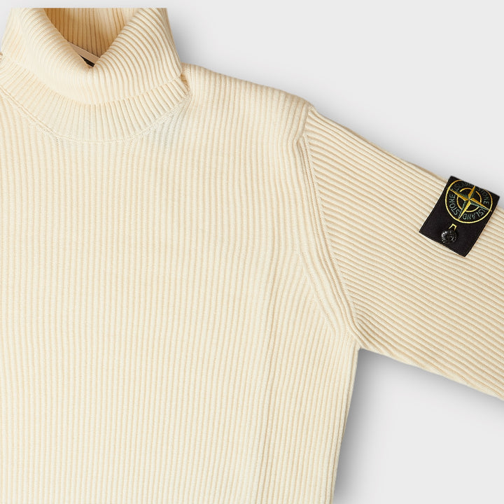 Stone Island 552C2 RWS Turtleneck Knit In White