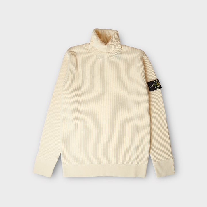 Stone Island 552C2 RWS Turtleneck Strik I Hvid