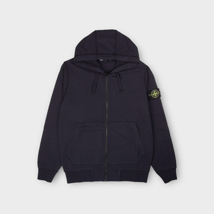 Stone Island 64251 Zip Hoodie In Navy