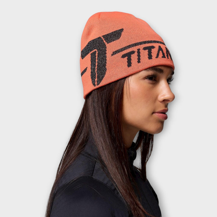 Columbia Heat Hue i orange vist fra siden.