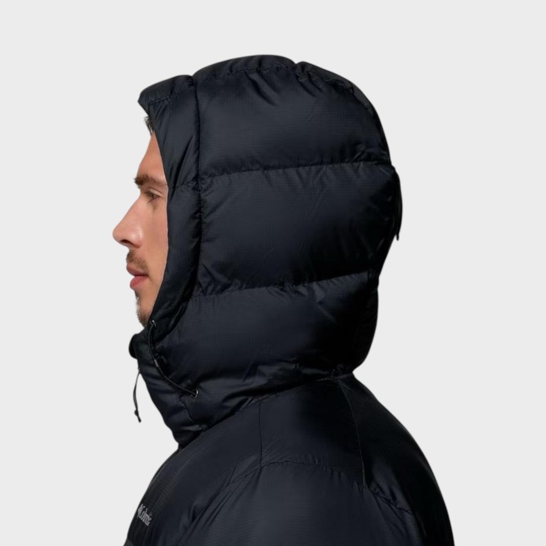 Columbia sort pufferjakke til by og outdoor aktiviteter