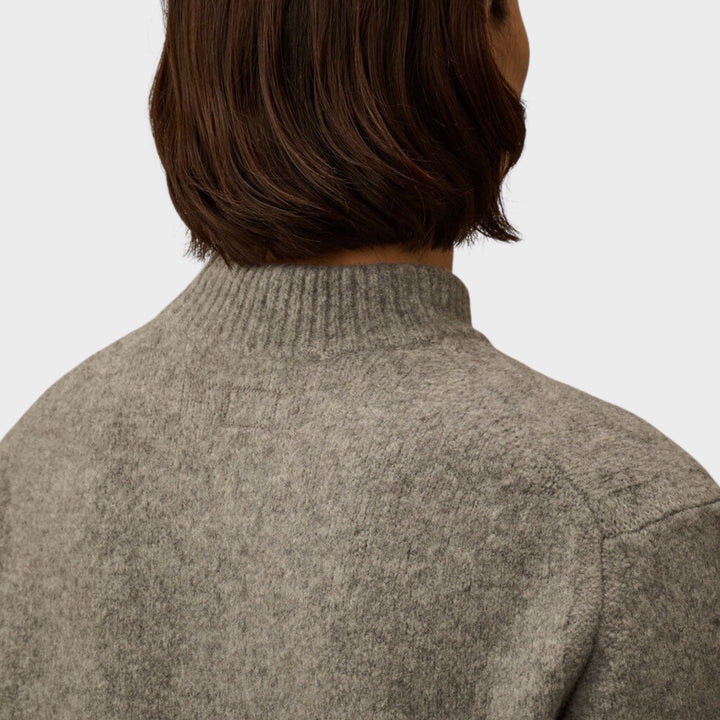 Designer sweater i ekstrafin merinould fra C.P. Company grey