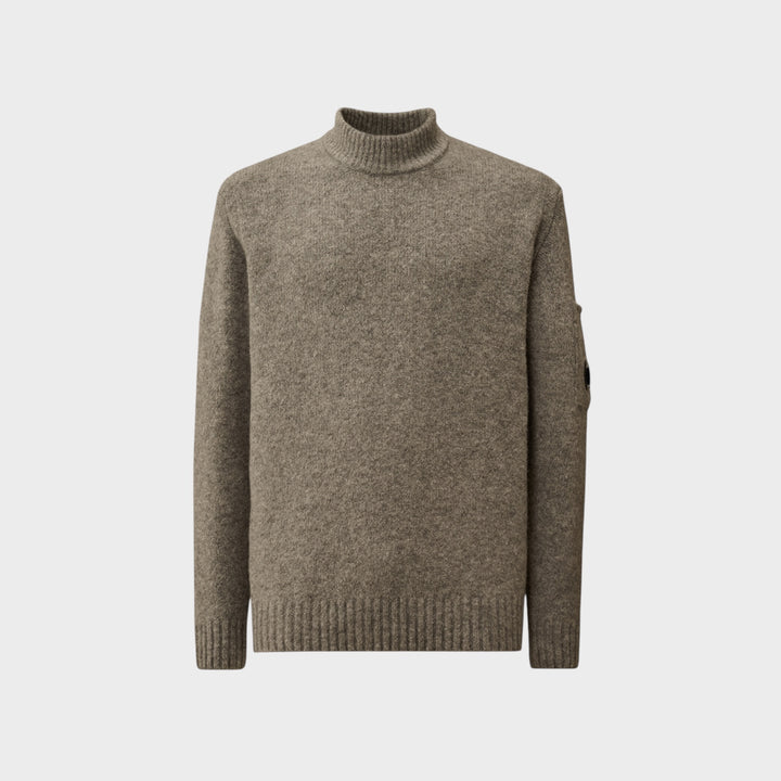 C.P. Company Extrafine Merino Wool Mockneck Sweater grey mænd
