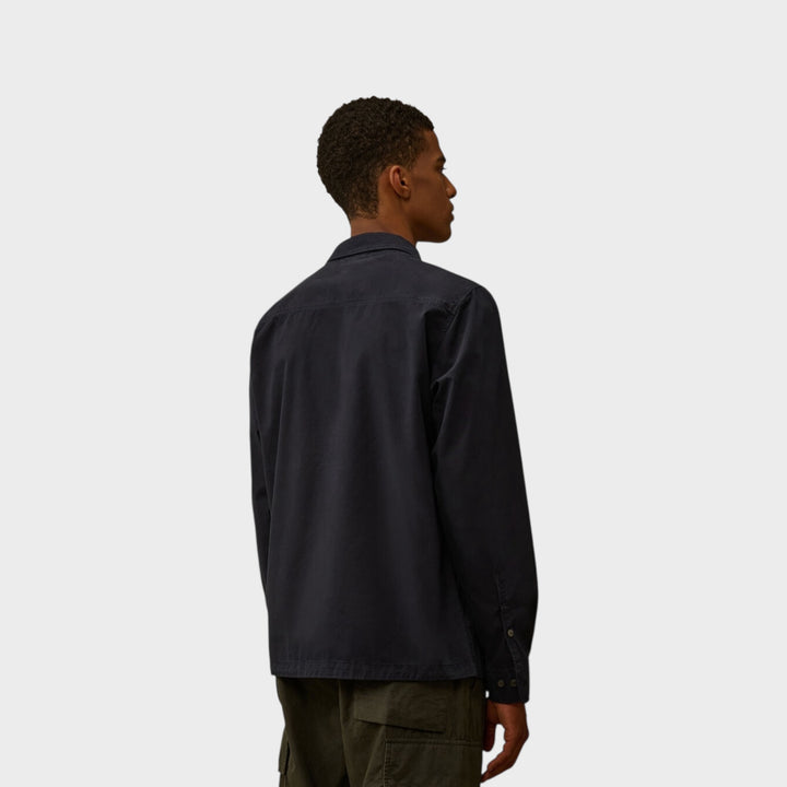 C.P. Company skjortejakke i gabardine – regular fit navy