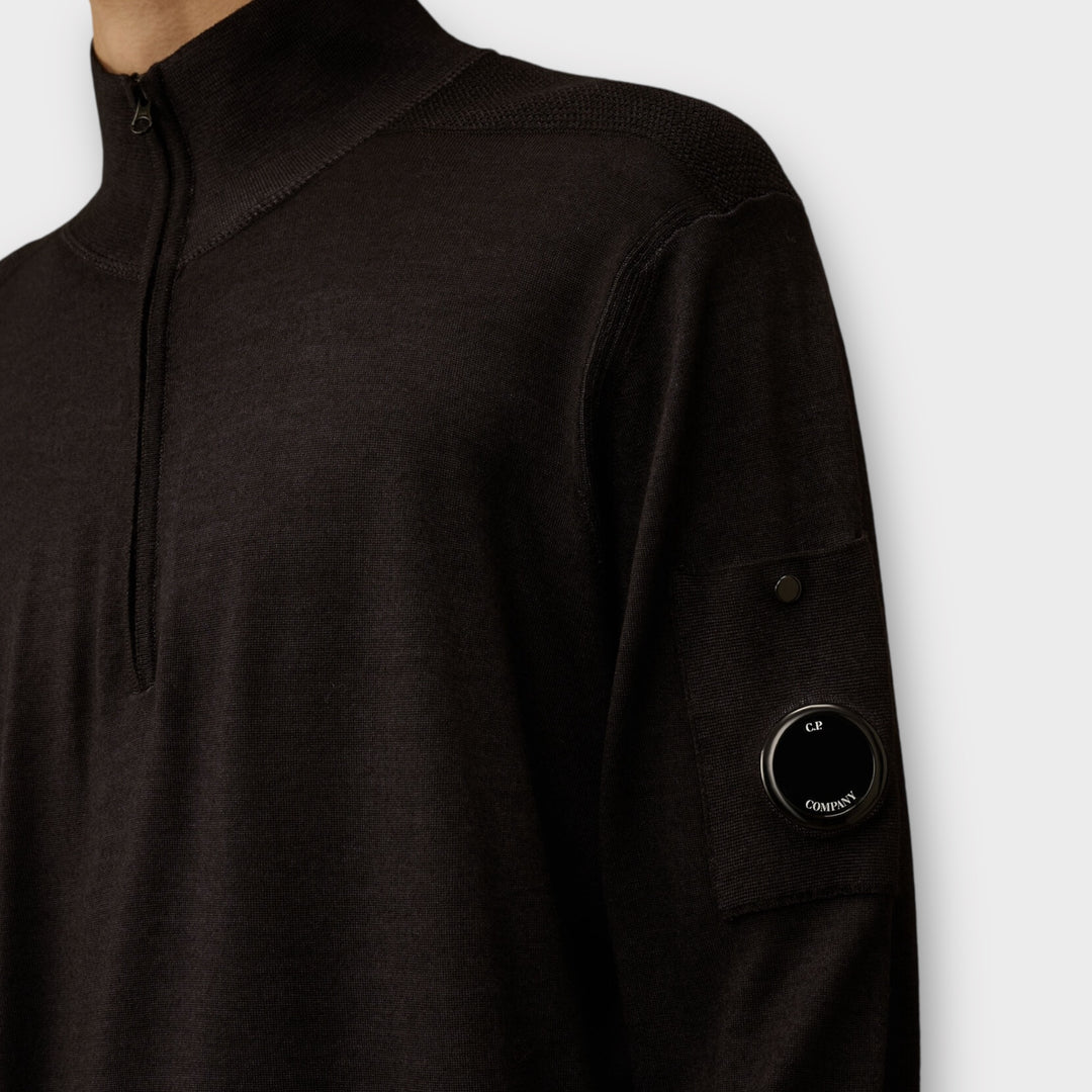 C.P. Company Half Zip Sweater Total Eclipse set forfra.
