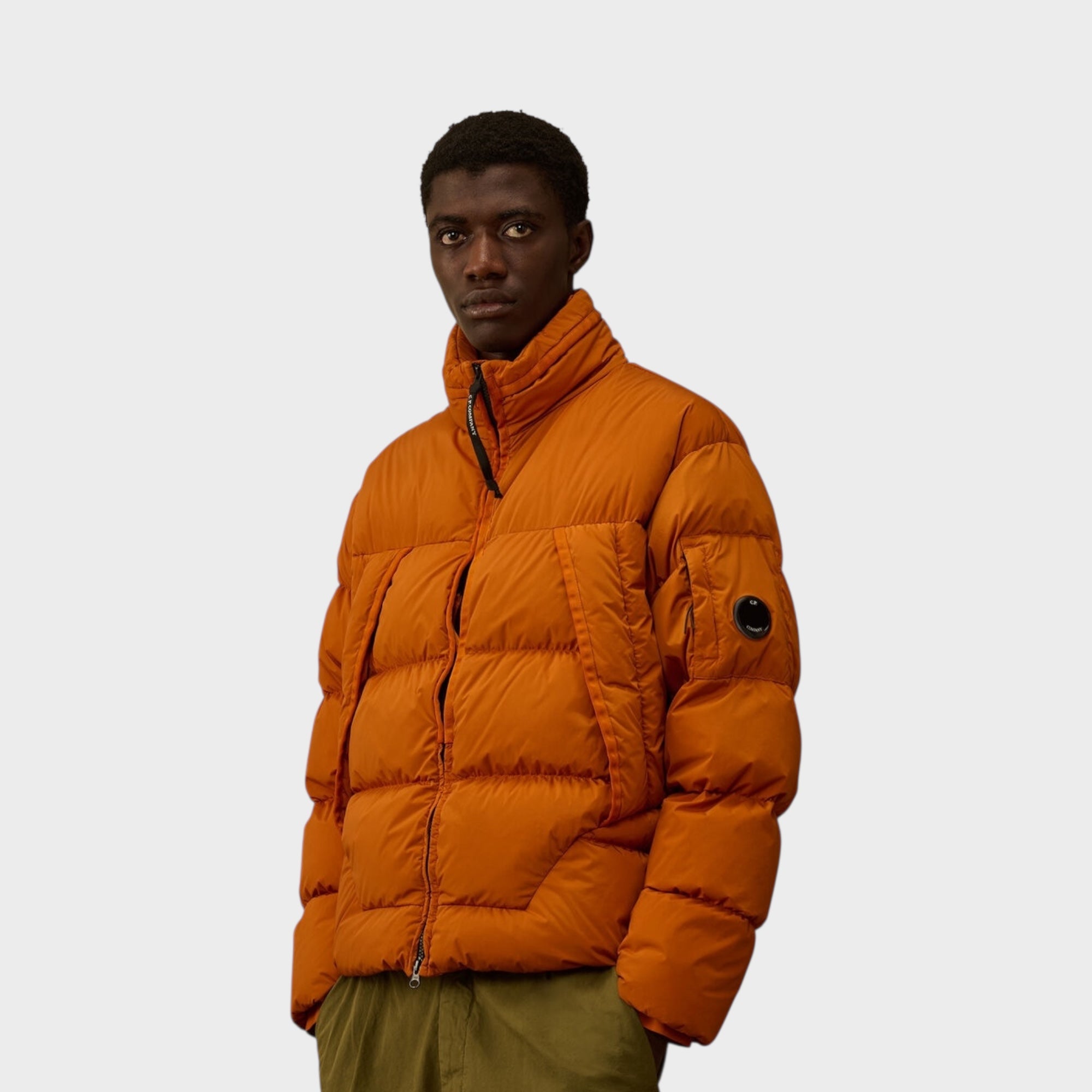 CP Company Nycra-R Hooded Down Jacket In Russet Orange – Le-fix.com