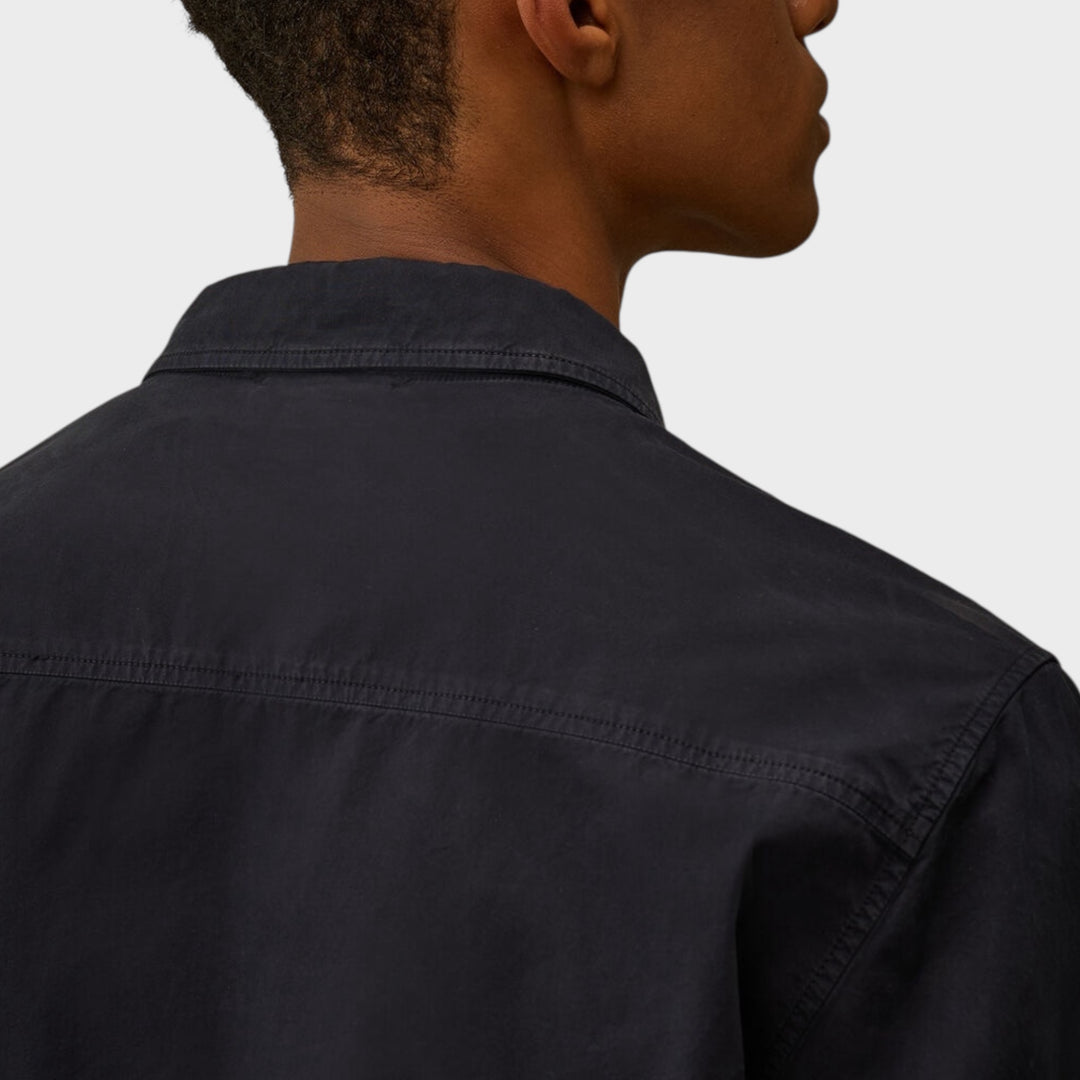 Bagside af C.P. Company Organic Gabardine overshirt – navy