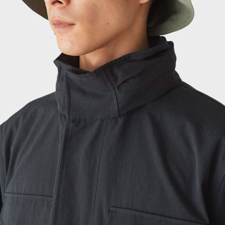 Snow Peak Takibi Ripstop Field Jacket In Black