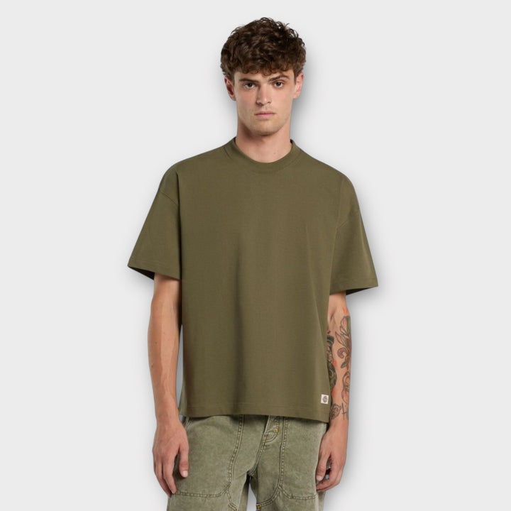 Grøn Dickies heavyweight T-shirt i bomuld