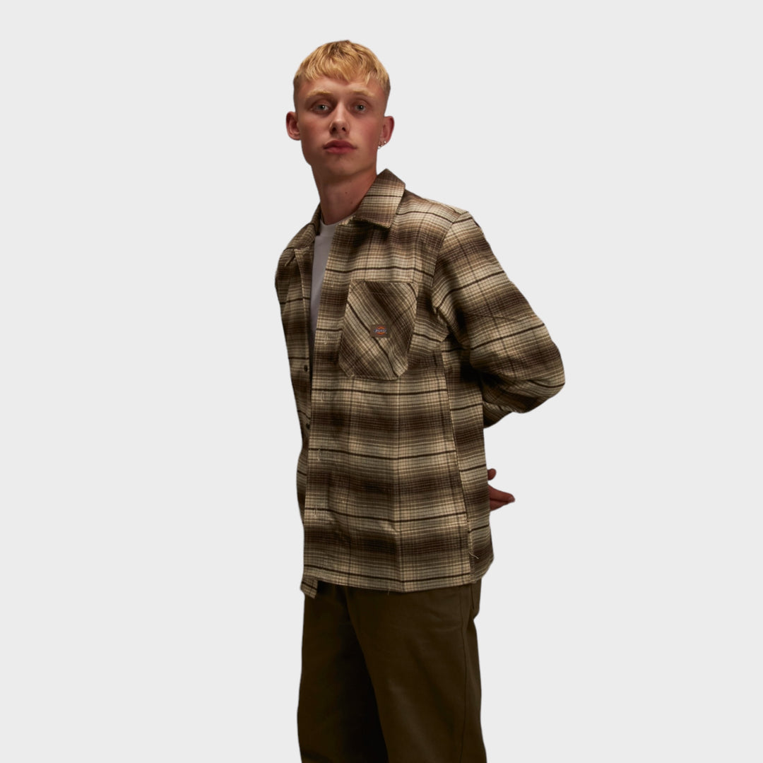 Dickies Forest Check Shirt In Imperial Green