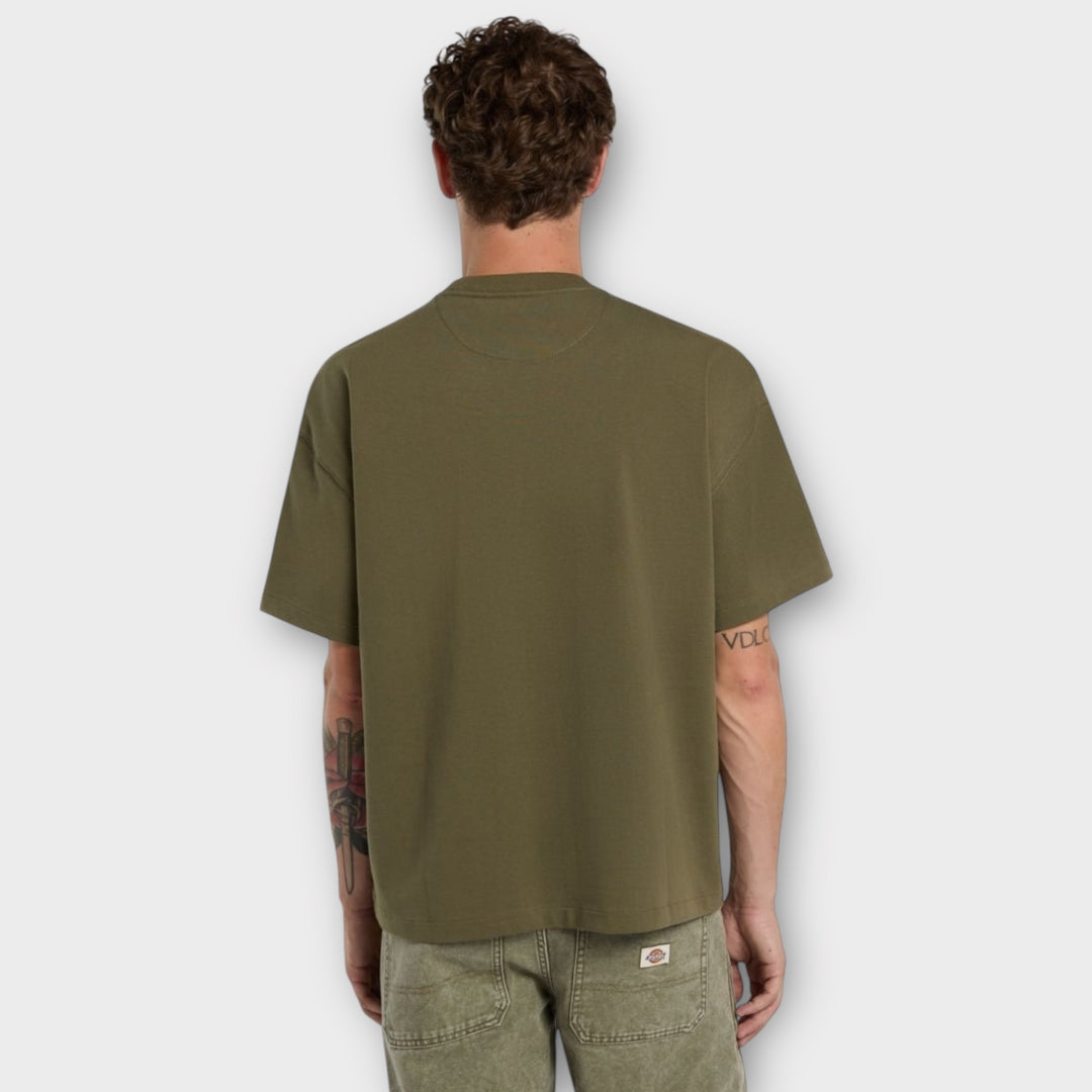 Streetwear Dickies T-shirt i grøn heavyweight