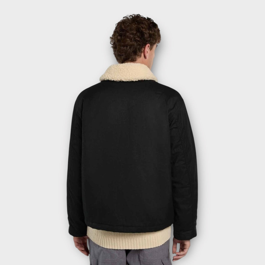 Streetwear Dickies Sangrey Waxed Jakke i sort