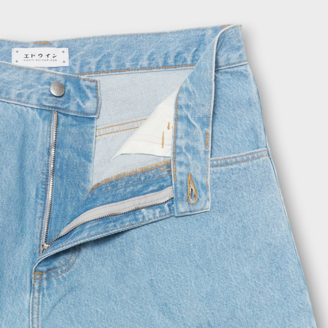 Blå Edwin worker shorts i robust denim til sommerbrug