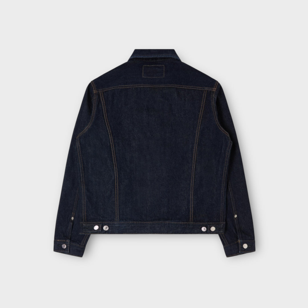 Bagview af Edwin Denim Jacket i rinsed blå denim