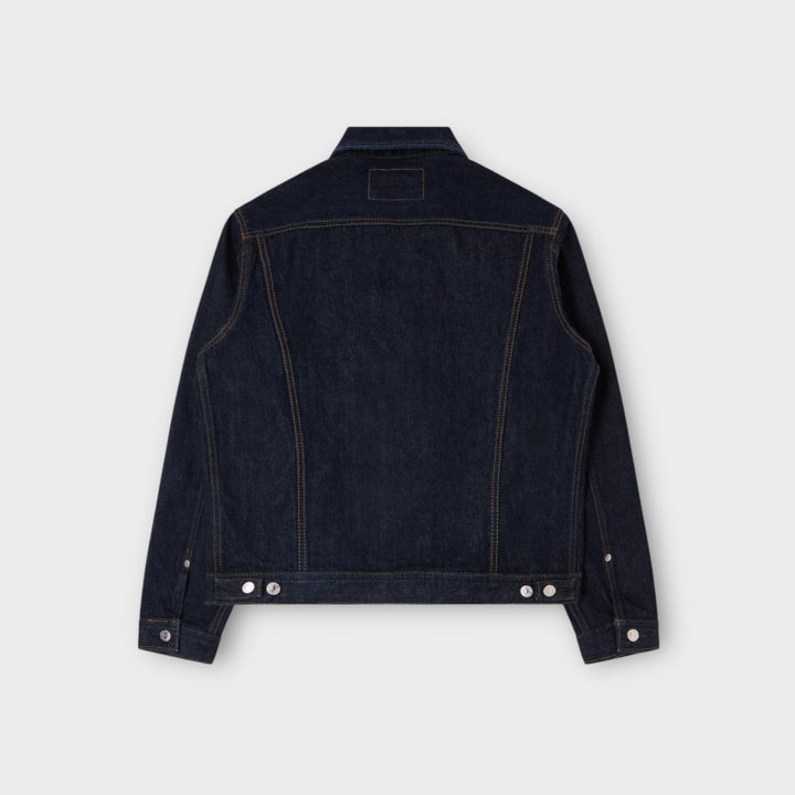 Bagview af Edwin Denim Jacket i rinsed blå denim