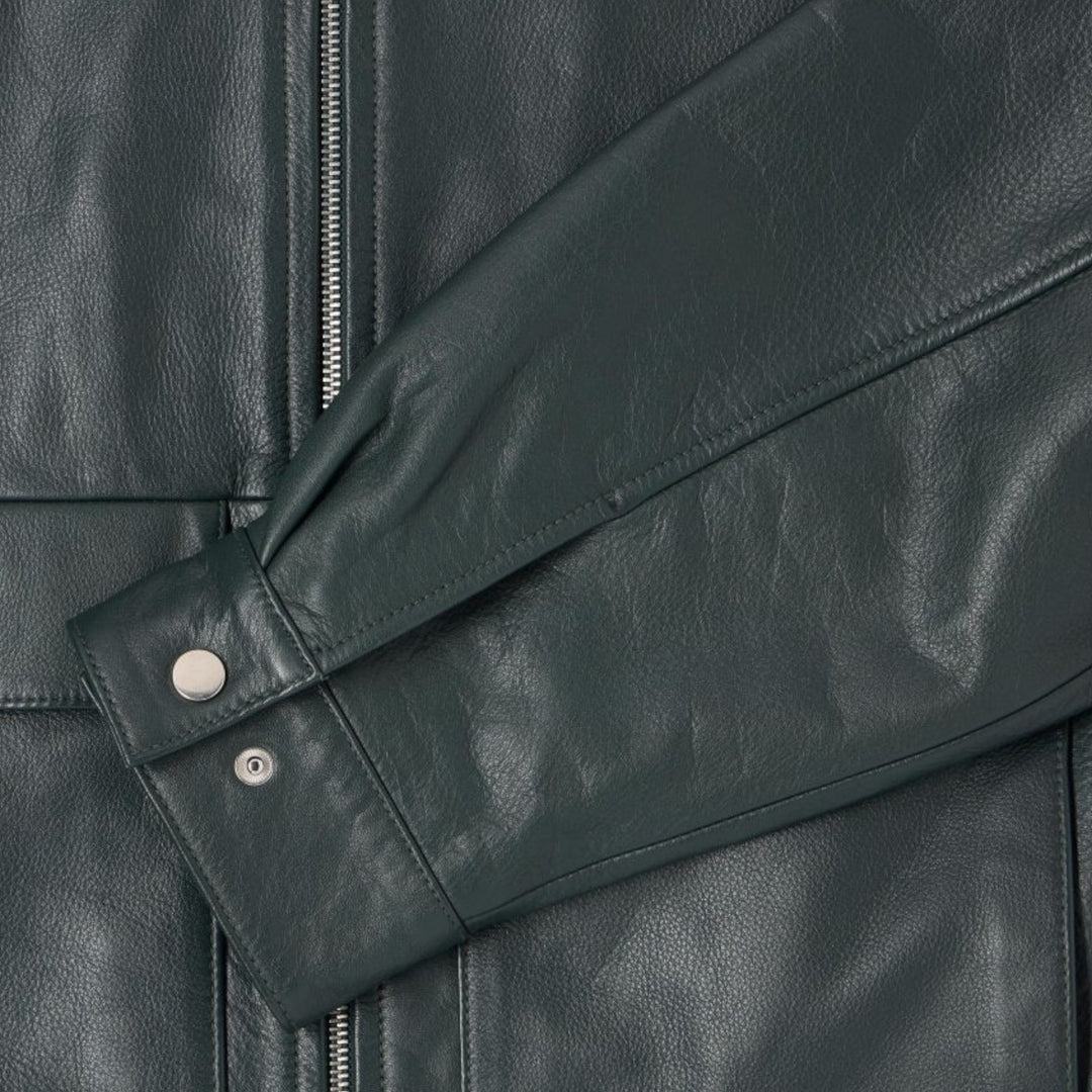 Canvasjakke fra Edwin i mørkegrøn nuance