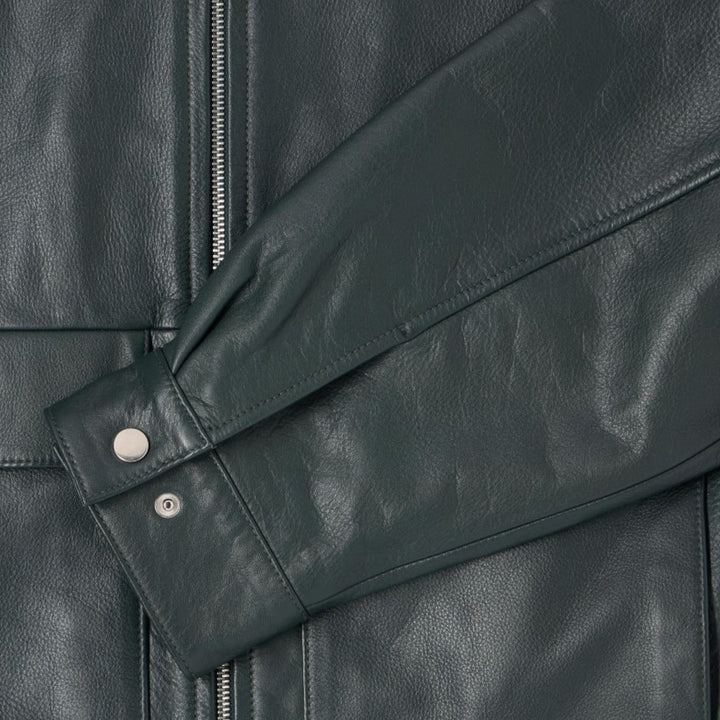 Canvasjakke fra Edwin i mørkegrøn nuance