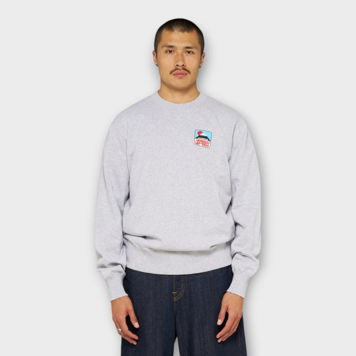 Edwin sweatshirt med Sunset on Fuji San-print.