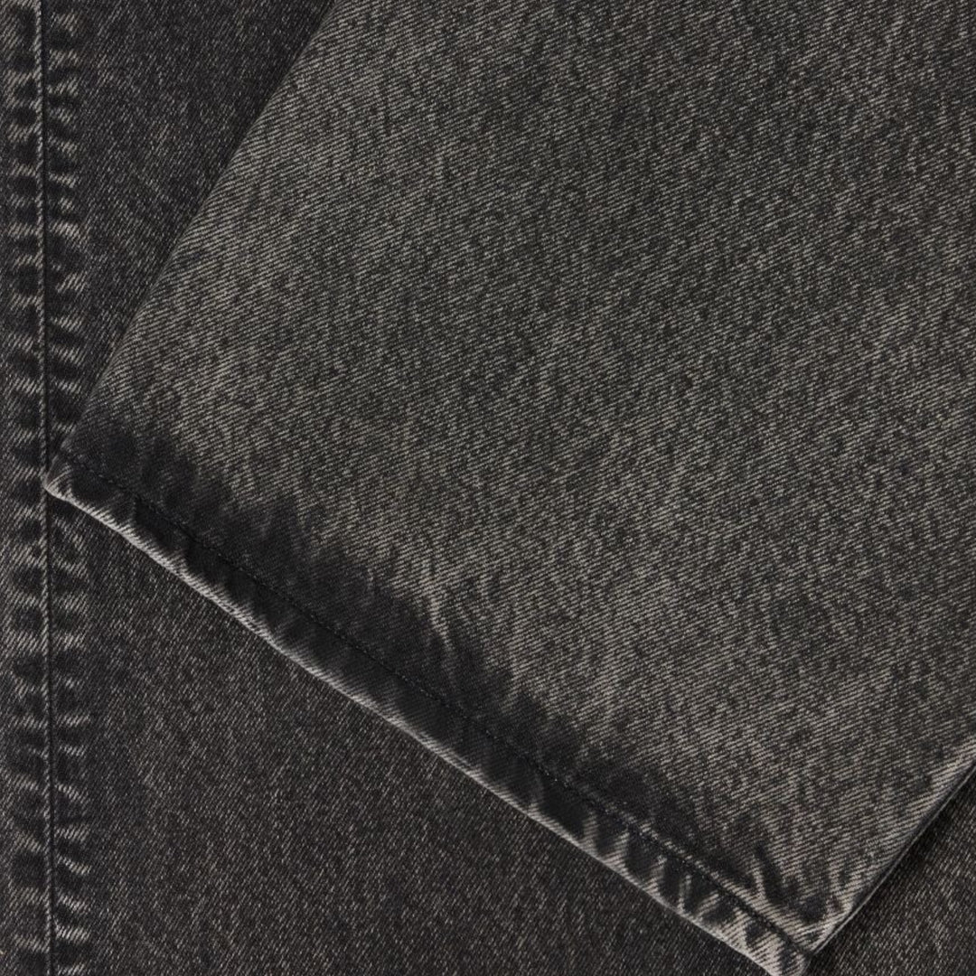 Edwin sort mid rise denim med papirpatch