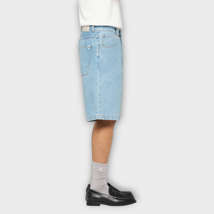 Edwin shorts i kraftig denim med vintage heavy wash look