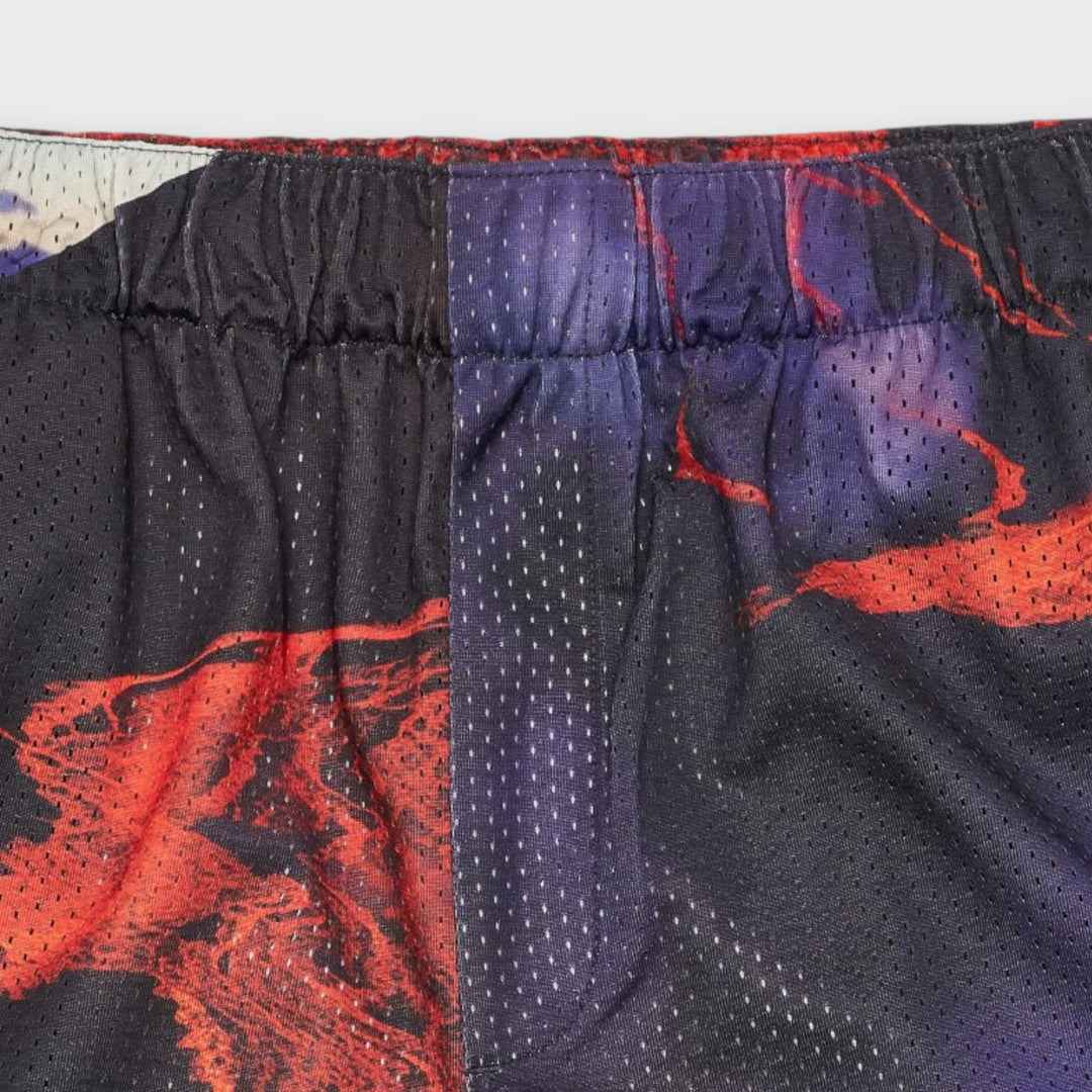 Magma print shorts fra Edwin i multicolor med afslappet fit
