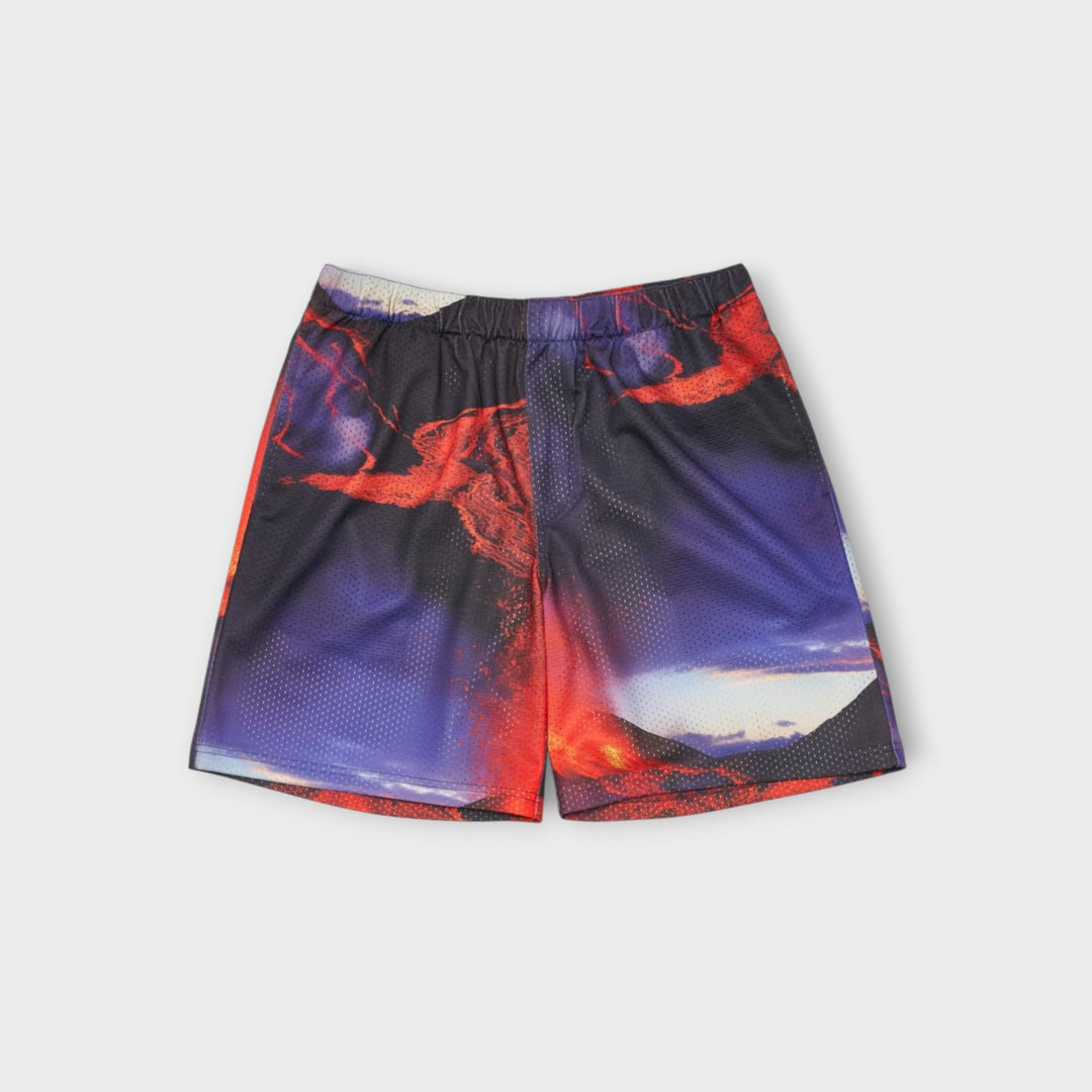 Edwin Magma shorts i multi med farverigt all over print
