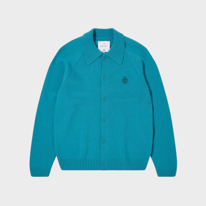 EDWIN Mars Polo cardigan herre i fin uld med knaplukning og regular fit mænd