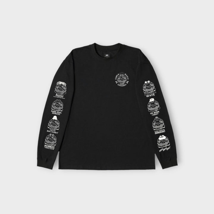 Edwin Music Channel Long Sleeve T-Shirt In Black