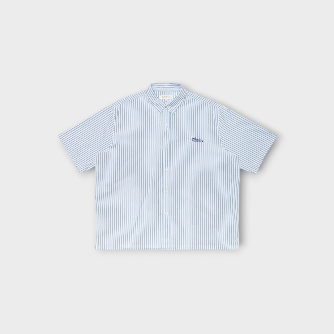 Edwin Toledo SS Shirt i blå kortærmet skjorte
