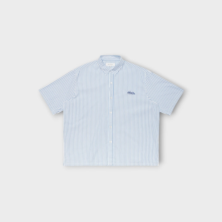 Edwin Toledo SS Shirt i blå kortærmet skjorte
