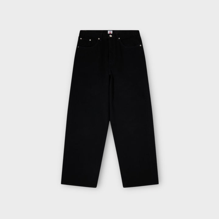 Edwin Wide Jeans i Black Unwashed til herre – klassiske wide fit jeans i rå denim.
